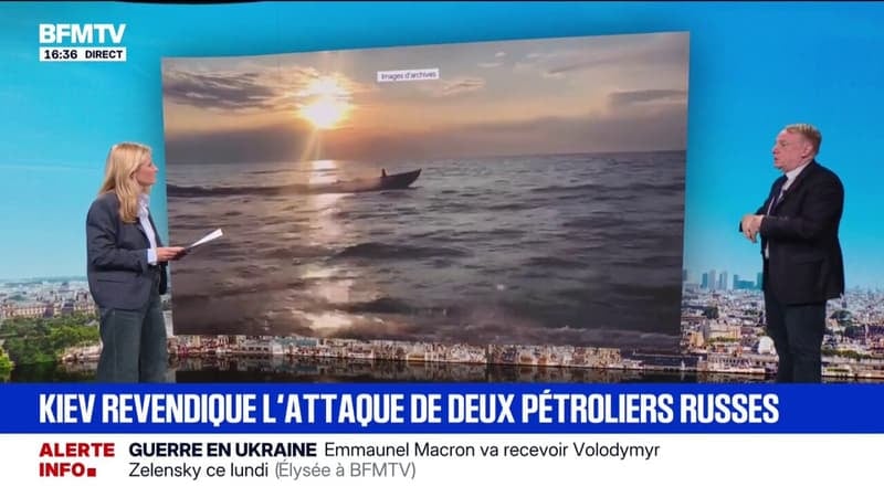 L'Ukraine revendique l'attaque de deux pétroliers de la flotte fantôme russe en mer Noire