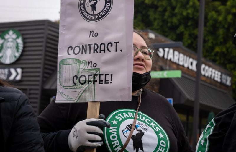Starbucks union launches Red Cup Day strike at dozens of stores — including 10 in California