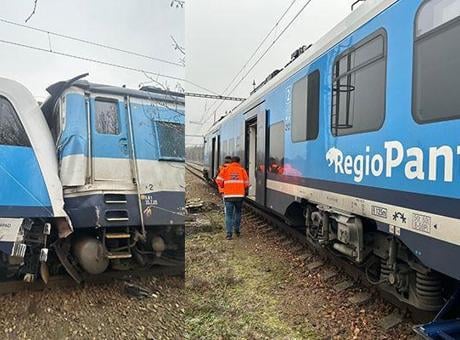 Çekya'da iki yolcu treni çarpıştı! Çok sayıda yaralı var