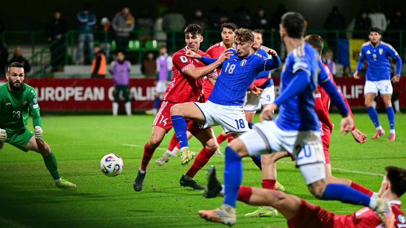 Qualificazioni Mondiali, Moldova-Italia 0-2 con gol di Pio Esposito