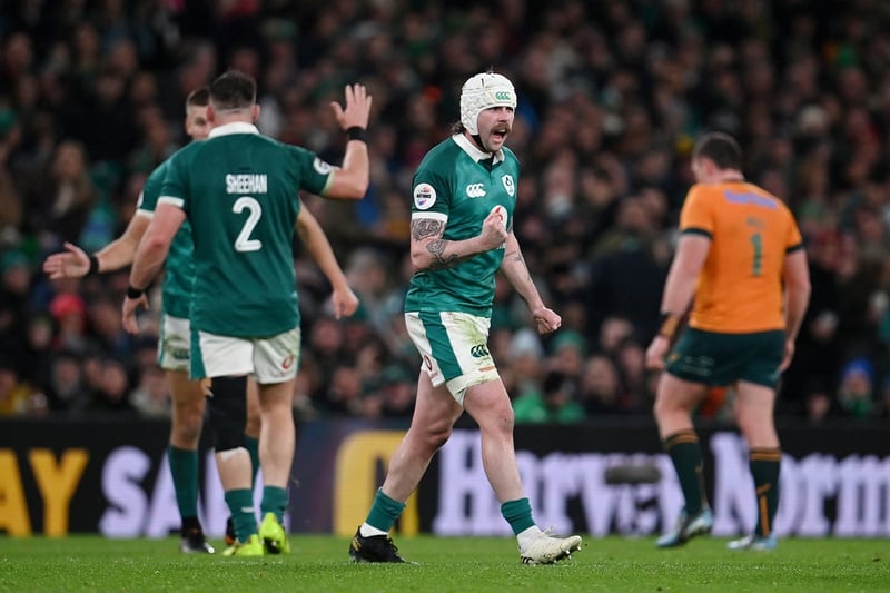 Mack Hansen hat-trick inspires resurgent Ireland to impressive Australia win
