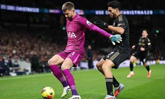 Guglielmo Vicario moment of madness helps gift Fulham TWO-goal lead inside first six minutes of Tottenham clash as under-fire keeper is hit by huge boos after howler
