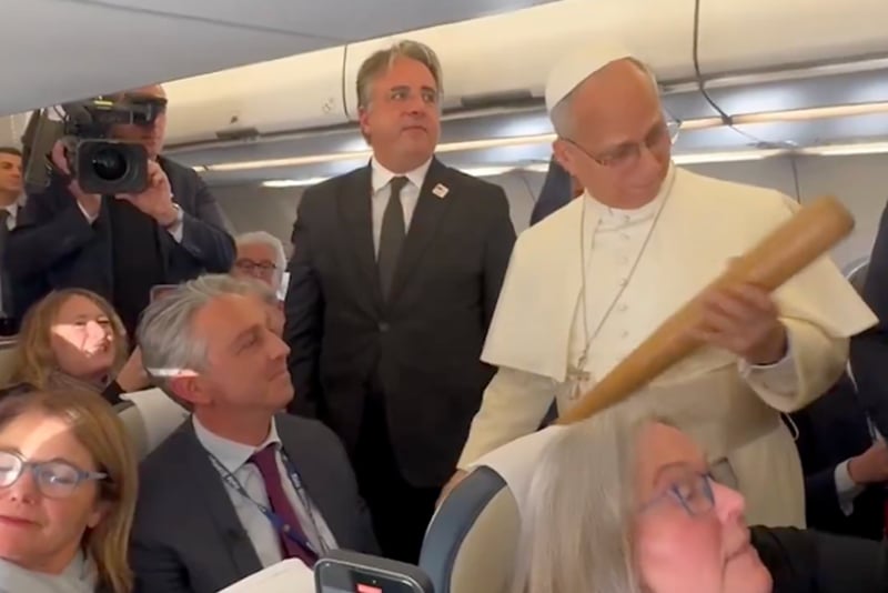Pope Leo stunned after reporter gives him hugely sentimental gift on board flight: ‘How did you get that through security?’