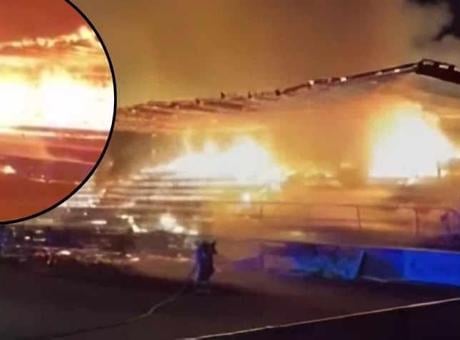 SON DAKİKA HABERLER: Takımları küme düşünce stadyumu ateşe verdiler! Yaşları 15 bile değil