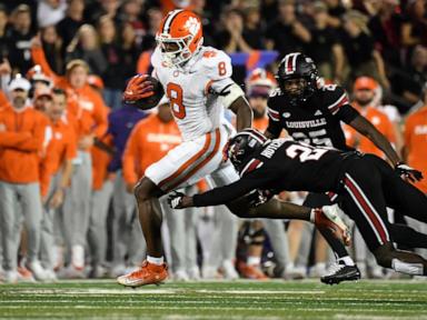 Clemson sneaks past No. 19 Louisville 20-19 despite botched punt snap and goal-line stand