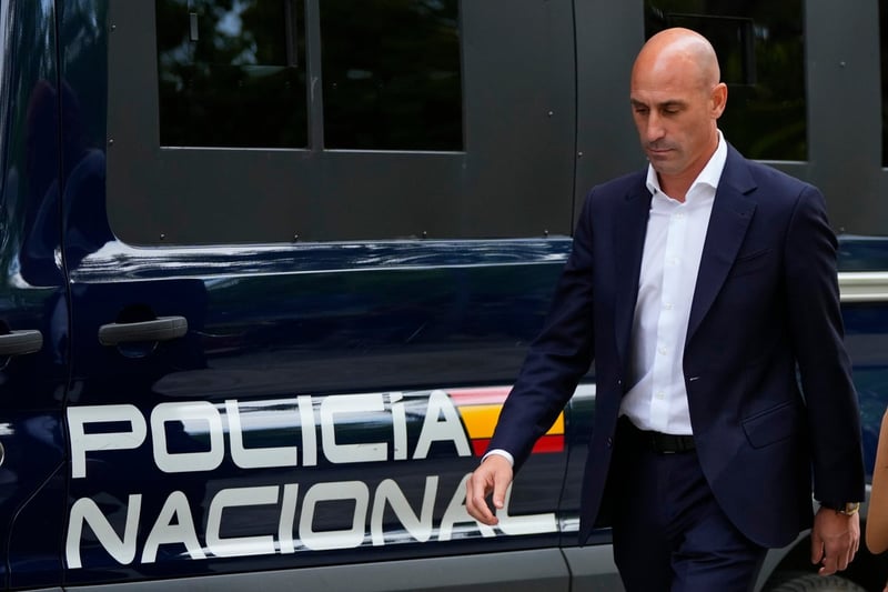 Former Spanish soccer boss Rubiales egged by uncle at book presentation