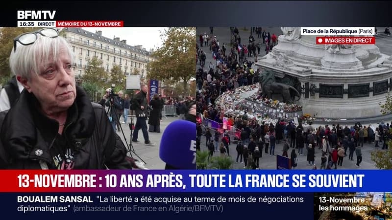 13-Novembre : "C'était une guerre contre nos idéaux, contre la République, contre nos valeurs", déclare Jacquie, une infirmière qui rend hommages aux victimes