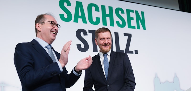 Kretschmer als Chef der sächsischen CDU wiedergewählt