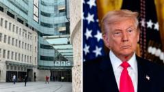 Trump says he will take legal action against BBC after apology