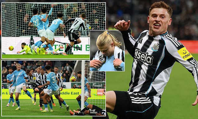 Newcastle 2-1 Man City: Two-goal hero Harvey Barnes clears the clouds as Eddie Howe breaks his 18-game hoodoo against Pep Guardiola's side