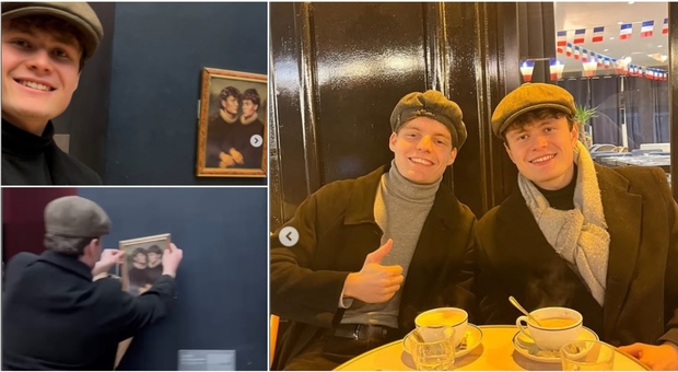 Louvre, nuova beffa: due tiktoker eludono la sicurezza e appendono il loro dipinto nella stanza della Gioconda