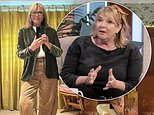 Fern Britton, 68, looks chic in a velvet khaki blazer as she continues to show off her incredible weight loss