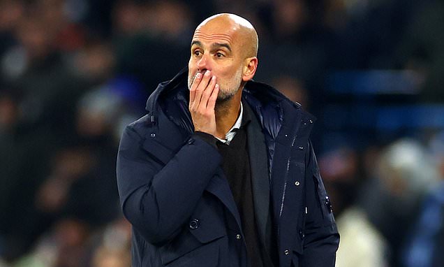 Pep Guardiola questions 'too safe' Man City stars' self-confidence as he accepts struggle to keep pace with Arsenal in title race