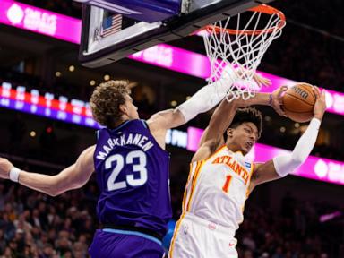 Jalen Johnson leads the Hawks past the Jazz with a triple-double and a career-best effort