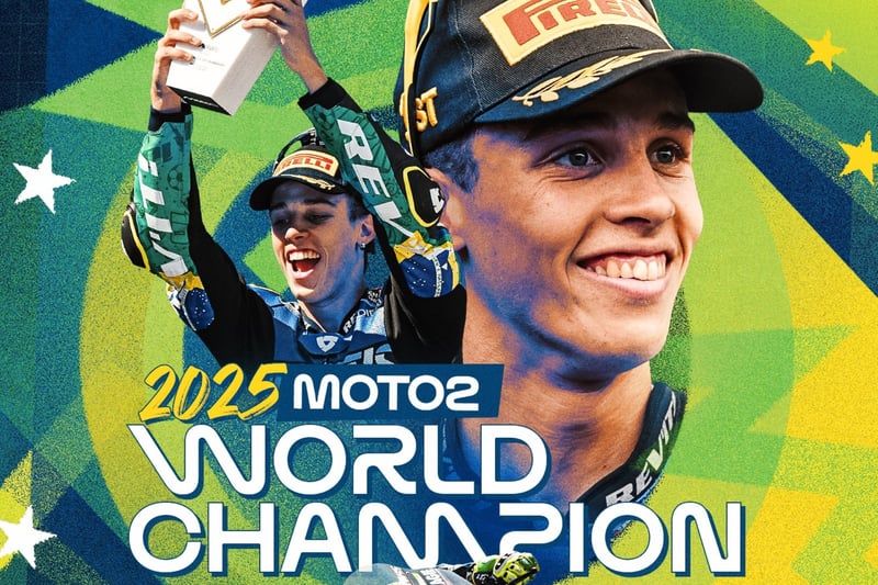 Diogo Moreira, campeón de Moto2 2025