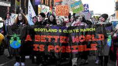 Thousands take to streets to highlight 'climate emergency'