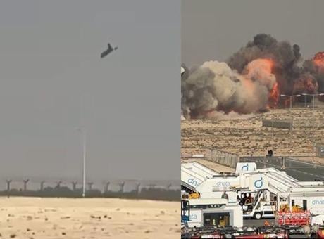 SON DAKİKA HABERLER: Dubai'de Hindistan Hava Kuvvetleri'ne ait savaş uçağı düştü!