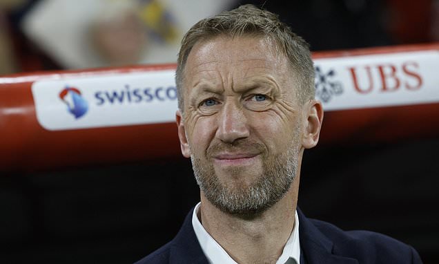 Graham Potter suffers woeful 4-1 defeat in first match as Sweden boss - as his injury-plagued side are put to the sword by Granit Xhaka and Switzerland