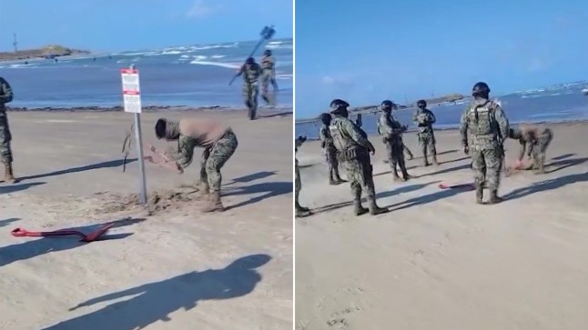US soldiers ‘accidentally invade Mexico’ while planting warning signs on a beach