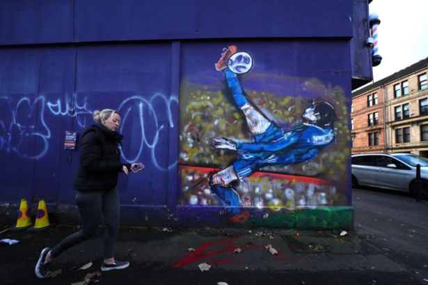 Scott McTominay mural of stunning World Cup qualifier overhead kick appears in Scots town