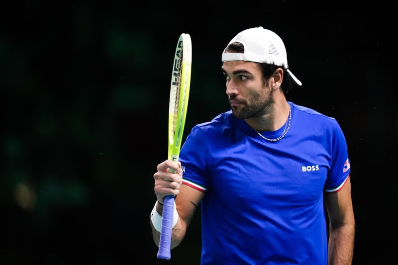 Coupe Davis : Matteo Berrettini bat Raphaël Collignon et rapproche l'Italie de la finale