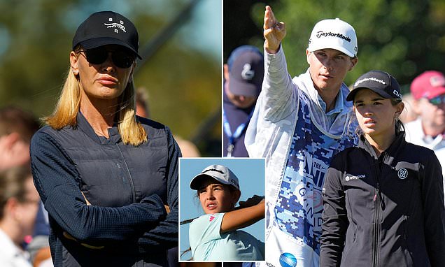 Inside Kai Trump's crazy pro golf debut: Anna Kournikova's brother as caddie and mom Vanessa by her side