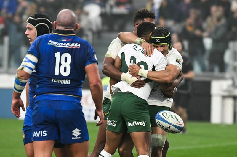 South Africa overcome Franco Mostert red card in show of strength against Italy