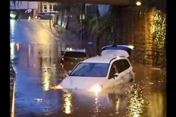 Storm Claudia flooding pictured as UK battered by deluge of rain and strong wind