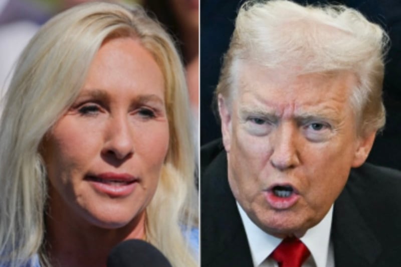 ‘Traitor’: Trump escalates his shock falling out with Marjorie Taylor Greene with stunning slur