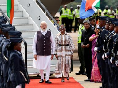 Leaders arrive for African G20 summit overshadowed by rift between the host and US