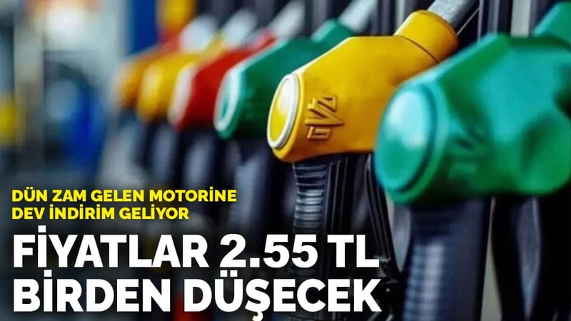 Dün zam gelen motorine dev indirim geliyor: Fiyatlar 2.55 TL birden düşecek