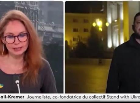 Zelenskiy ile canlı yayına bağlanan Fransız TV kanalında bomba alarmı şoku! Binayı boşalttılar