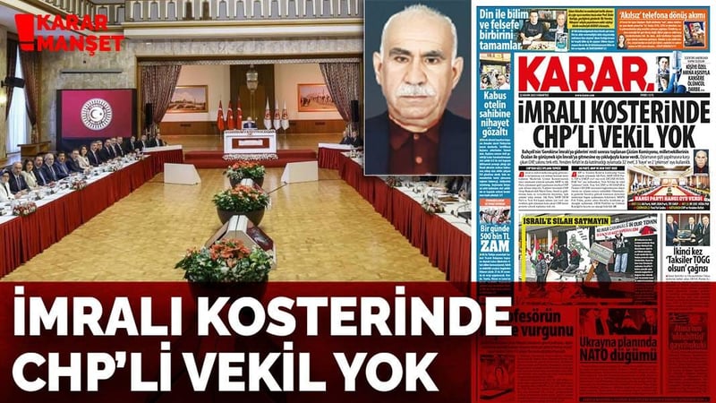 İmralı kosterinde CHP'li vekil yok