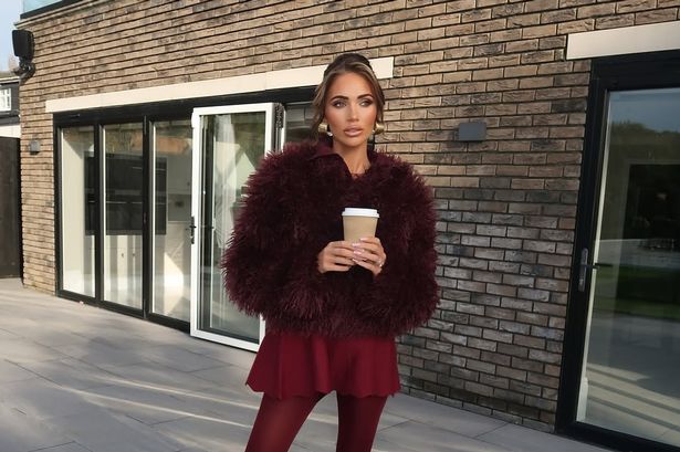 TOWIE's Amy Childs is a vision in sell-out shaggy coat from supermarket brand