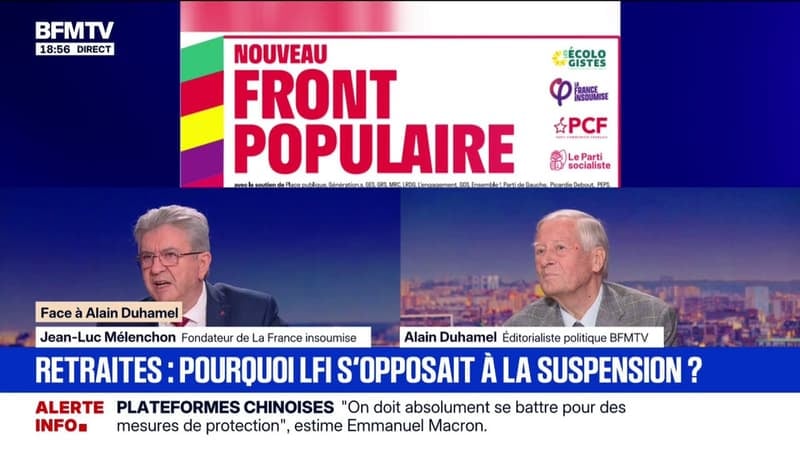 Pour Jean-Luc Mélenchon, fondateur de LFI, "les socialistes sur la terre entière sont engagés dans un système de grande coalition"