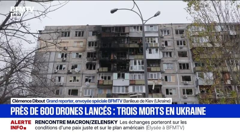 Guerre en Ukraine: une attaque de 600 drones russes fait trois morts et une dizaine de blessés