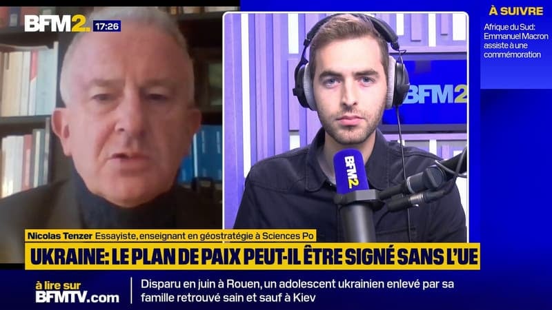 Plan de paix en Ukraine: "L'Europe doit cesser de ménager Donald Trump comme elle le fait jusqu'à présent", dit Nicolas Tenzer, spécialiste en géostratégie