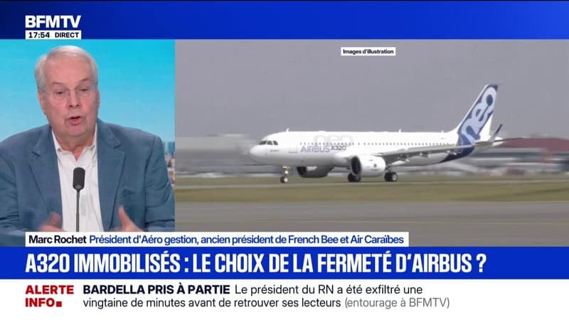 A320 immobilisés: "Dans le transport aérien, la rigueur s'impose", explique Marc Rochet, président d'Aéro gestion