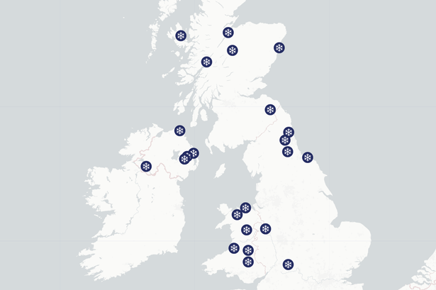 UK snow: Arctic blast forecast to hit 23 areas in our interactive weather map