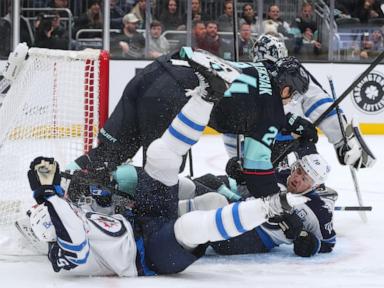 Eberle scores twice in the 3rd period in the Kraken's 5-3 victory over the Jets