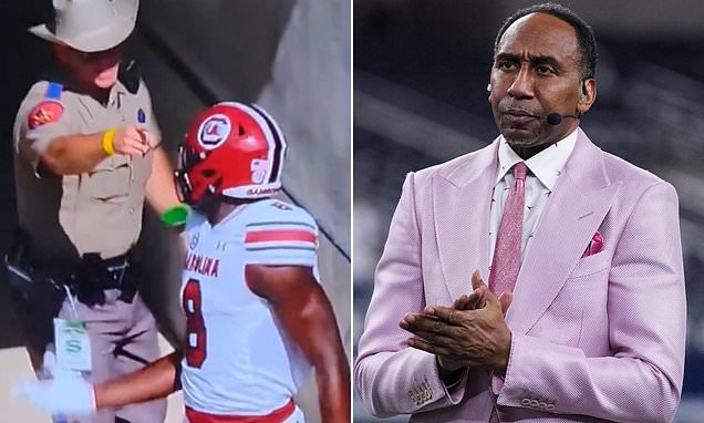 Stephen A. Smith demands Texas cop who shoved college football players be suspended and banned from games