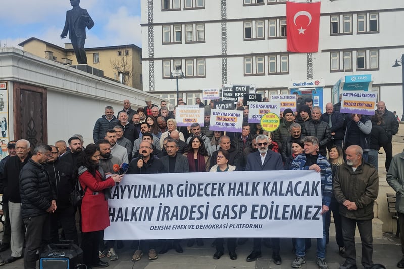 Dersim’de kayyımın 1. yılı protesto edildi