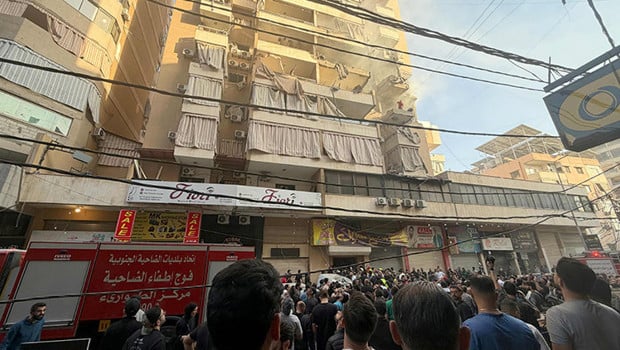 İsrail, Lübnan'ın başkenti Beyrut'a hava saldırısı düzenledi