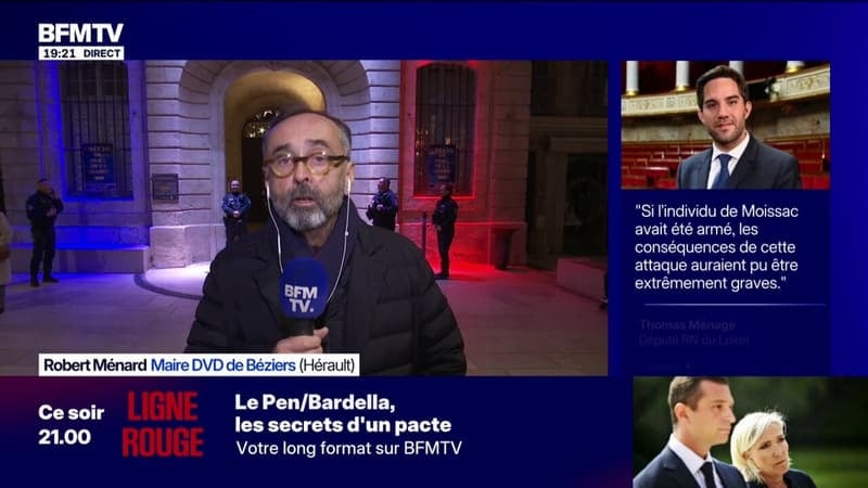 Agression de Jordan Bardella: "Je suis sidéré de la violence que prend le débat politique", déclare Robert Ménard, maire DVD de Béziers
