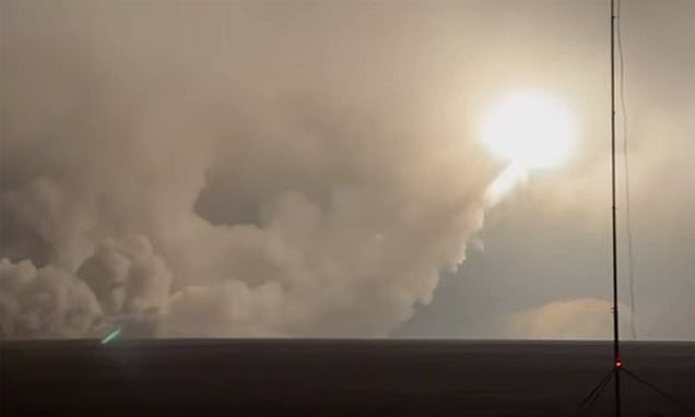 Ukraine releases footage of its new long-range Flamingo missiles - capable of reaching Moscow - being launched into Russia
