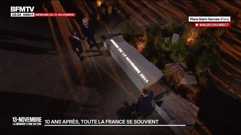 13-Novembre: la plaque en hommage aux victimes dévoilée dans le Jardin du souvenir