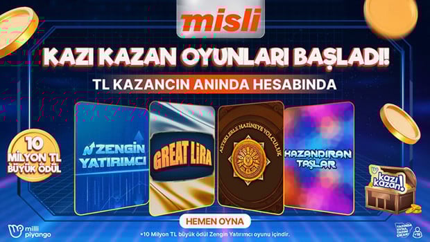 Kazı Kazan Oyunları Artık Misli’de!