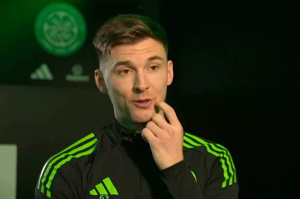 Grinning Kieran Tierney reveals text from Celtic teammate Kasper Schmeichel after Scotland heroics