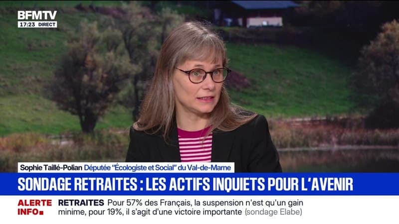 "J'ai voté pour le décalage de la réforme des retraites", explique Sophie Taillé-Polian, députée (Écologiste et social)