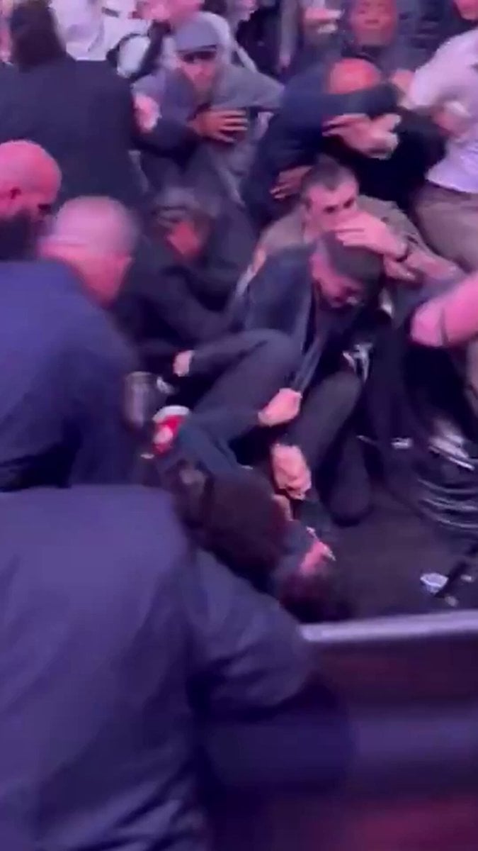 Massive brawl breaks out between Dillon Danis, Islam Makhachev’s team in ugly UFC 322 scene